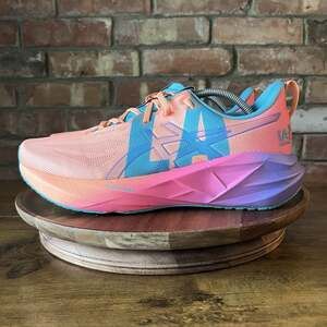 ASICS Nova Blast 5 LA Marathon Men's 11.5 Orange Teal Purple Running Shoes